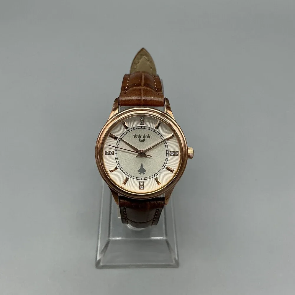 ROK Air Force Womens Watch 28mm Champagne Dial Chief Of Staff New Battery
